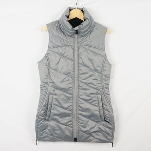 Smartwool Smartloft 150 Insulated Puffer Vest, Silver, Merino Wool, Size Small